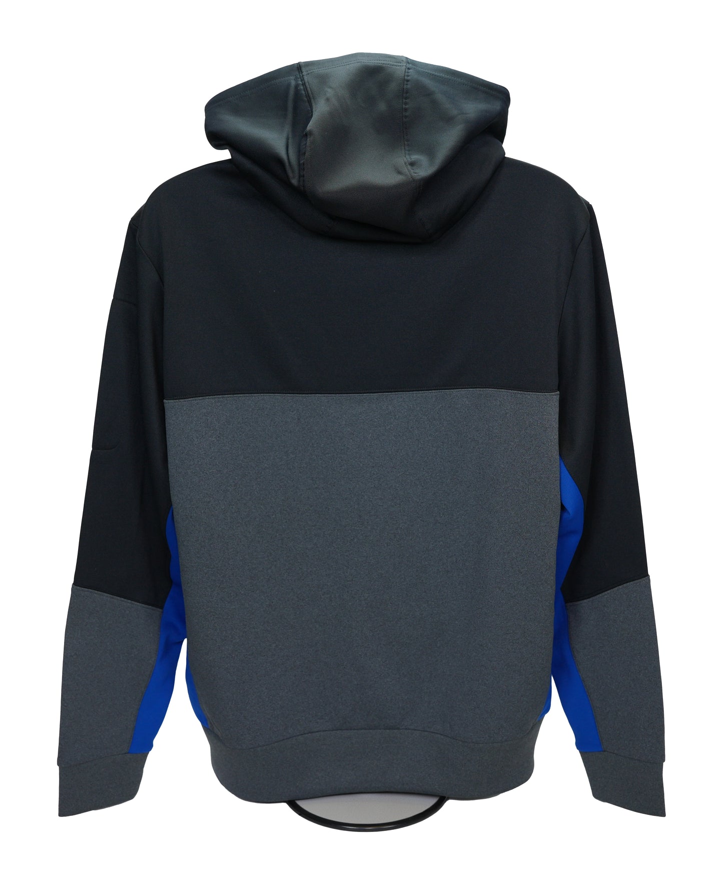 askROI Performance Colorblock Hooded Full-Zip Jacket – Black/Graphite/True Royal