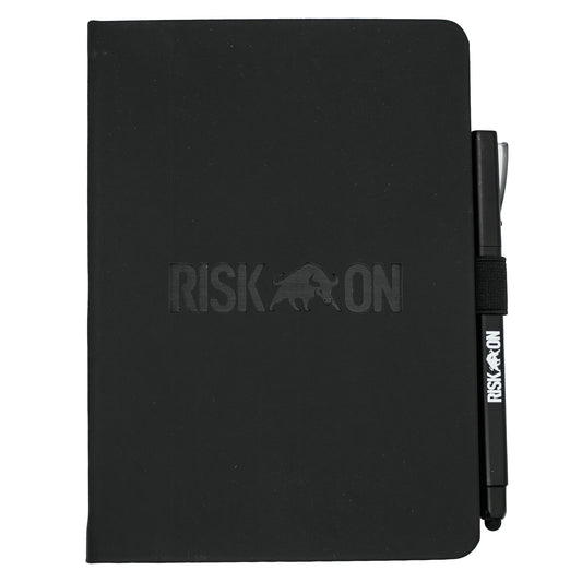 Risk On Black Journal Book with Pen