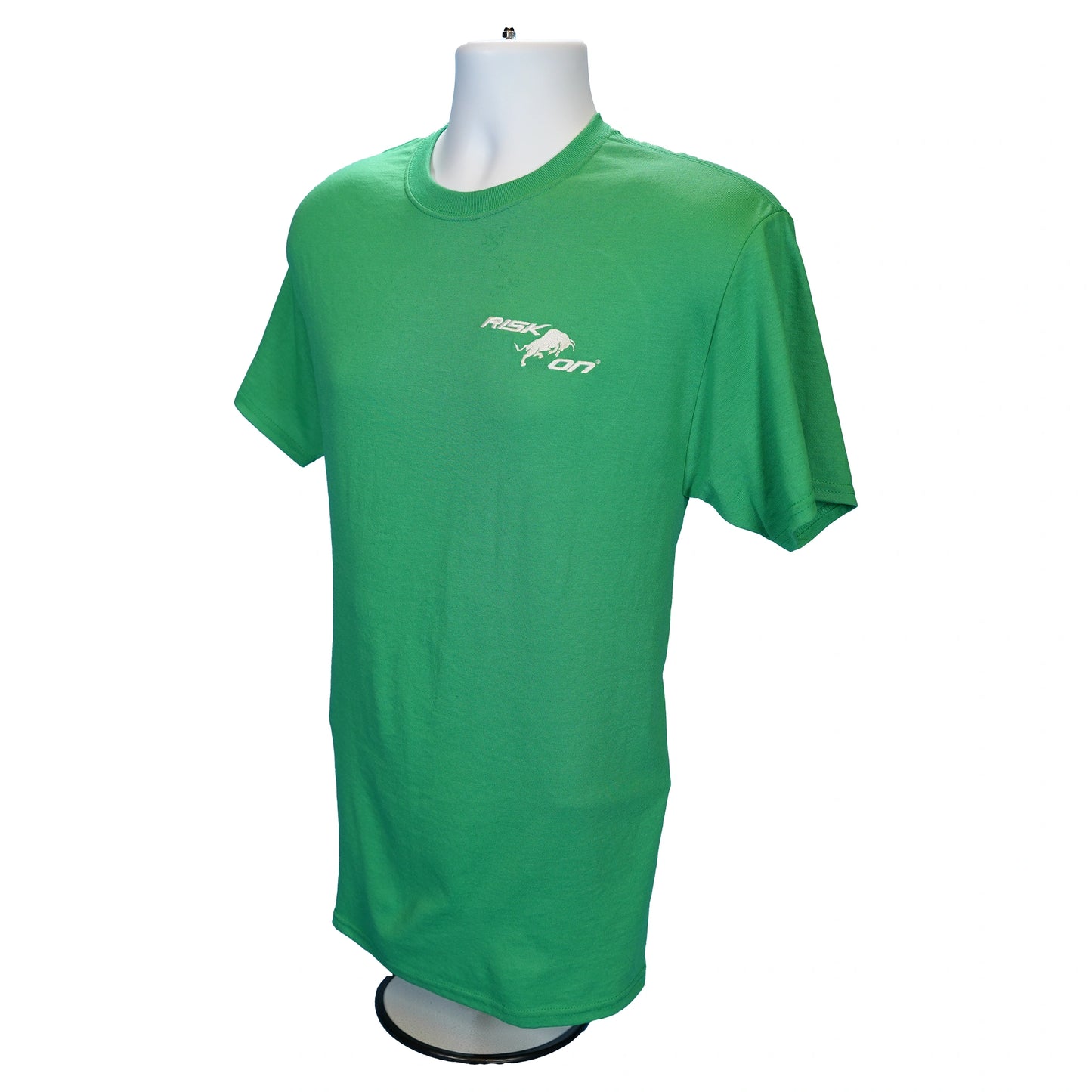 Risk On Green Embroidered T-Shirt