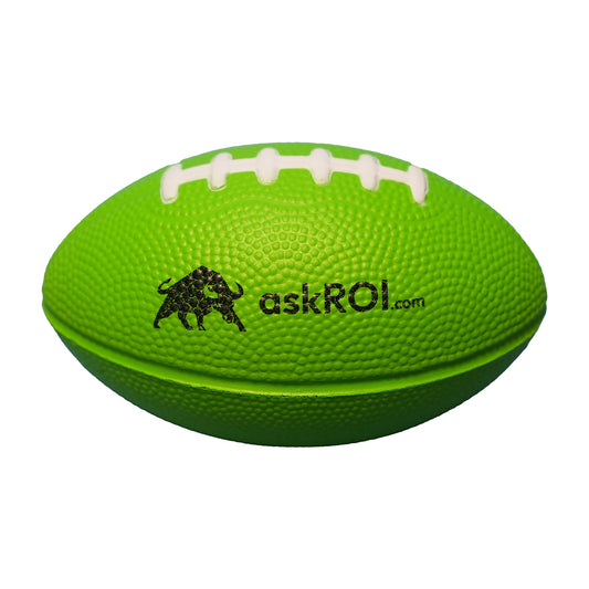 Ask ROI 5" Lime Green Football
